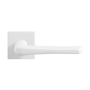 GPF8232.62-02 witte deurkruk Tiki op vierkante rozet