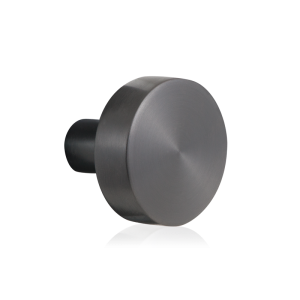 GPF9852.P1 vlakke knop 52x16mm tbv VH-schilden vast PVD antraciet