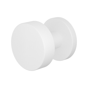 GPF9952.62-00 Wit vlakke knop S2 52x16mm met ronde rozet