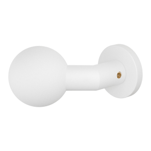 GPF9953.62-00 Wit verkropte kogelknop 55mm met ronde rozet