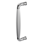 Deurgreep jaren 30 Ika RVS gepolijst met RVS geborsteld 207x63mm