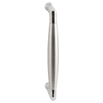 Deurgreep ton model Ika RVS gepolijst met RVS geborsteld 157x62mm