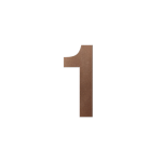 GPF Bronze blend huisnummer 1 L, 200 mm