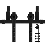 GPF0551.61 Dubbel schuifdeursysteem Raskas zwart 400 cm (2x200 cm)