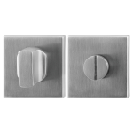 GPF0911.02 toiletgarnituur 50x50x8mm stift 5mm RVS geborsteld