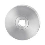 GPF1100.05 rozet 50x6mm RVS geborsteld