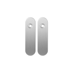 GPF1100.10 kortschild afgerond blind RVS geborsteld