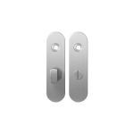 GPF1100.10 kortschild afgerond WC55/8 grote knop RVS geborsteld
