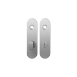 GPF1100.10 kortschild afgerond WC63/8 grote knop RVS geborsteld