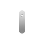 GPF1100.10R kortschild afgerond blind rechtsdraaiend RVS geborsteld