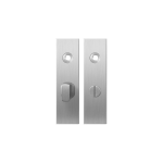 GPF1100.15 kortschild rechthoekig WC55/8 grote knop RVS geborsteld