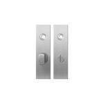 GPF1100.15 kortschild rechthoekig WC57/5 grote knop RVS geborsteld