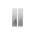 GPF1100.15 kortschild rechthoekig WC63/8 normale knop RVS geborsteld