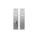 GPF1100.16 plaatschild rechthoekig WC55/8 grote knop RVS geborsteld