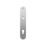 GPF1100.21L/R plaatschild afgerond PC85 links-/ rechtsdraaiend RVS geborsteld