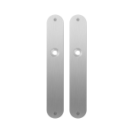 GPF1100.22 plaatschild afgerond RVS geborsteld