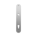 GPF1100.22L/R plaatschild afgerond PC92 links-/ rechtsdraaiend RVS geborsteld
