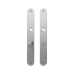 GPF1100.23 plaatschild afgerond WC57/5 normale knop RVS geborsteld