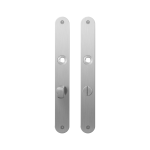 GPF1100.23 plaatschild afgerond WC63/8 normale knop RVS geborsteld