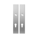 GPF1100.25 langschild rechthoekig PC72 RVS geborsteld