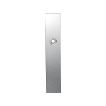 GPF1100.25L langschild rechthoekig blind linksdraaiend RVS geborsteld