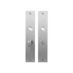 GPF1100.26 plaatschild rechthoekig WC57/5 normale knop RVS geborsteld