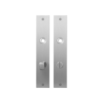 GPF1100.26 plaatschild rechthoekig WC72/8 normale knop RVS geborsteld