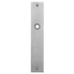 GPF1100.26L/R plaatschild rechthoekig links-/ rechtsdraaiend RVS geborsteld
