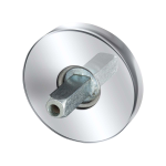 GPF1100.40.400 rozet 50x8mm RVS gepolijst met vastgelaste knopvastzetter