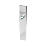 GPF1100.65.401 langschild rechthoekig BB56 RVS gepolijst met vastgelaste knopvastzetter