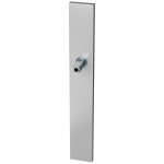 GPF1100.75.400 langschild XL rechthoekig blind RVS geborsteld met vastgelaste knopvastzetter