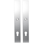 GPF1100.75 langschild XL rechthoekig PC92 RVS geborsteld