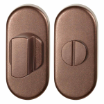 GPF1104.A2.0910 toiletgarnituur 70x32 mm stift 8 mm Bronze blend