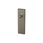 GPF1115.A3 kortschild rechthoekig Mocca blend met vastgelaste knopvastzetter