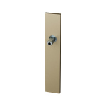GPF1125.A4.411 langschild rechthoekig BB72 Champagne blend met vastgelaste knopvastzetter