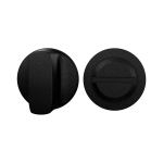 GPF1140.61 Minimalistische toiletgarnituur 28x1,5mm stift 8mm Zwart