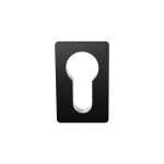 GPF1142.61 Minimalistische cilinderrozet 42x28x1,5mm Zwart