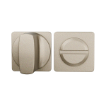 GPF1142.A4 Minimalistische Toiletgarnituur 28x28x1,5mm stift 8mm Champagne blend