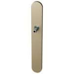 GPF1170.A4 langschild XL afgerond Champagne blend met vastgelaste knopvastzetter