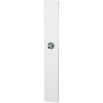 GPF1175.62 langschild XL rechthoekig wit met vastgelaste knopvastzetter