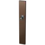 GPF1175.A2 langschild XL rechthoekig Bronze blend met vastgelaste knopvastzetter