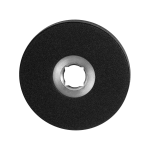 GPF8100.05 rozet 50x6mm zwart