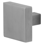 GPF9858.09 RVS mat vierkante knop 60x60x16mm t.b.v. veiligheidsschilden vast incl. wisselstift