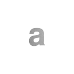 Huisnummer toevoeging letter 'a' RVS, 116 mm