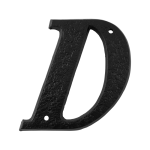 Landelijke huisnummer letter 'D', 152 mm