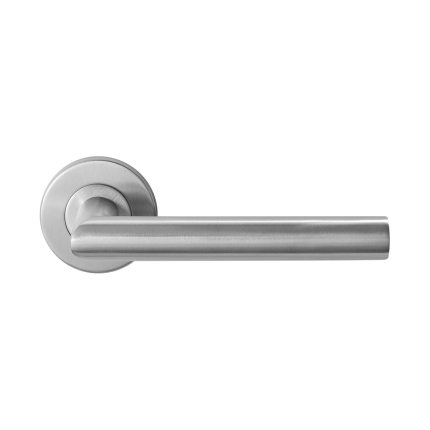 BLA115 RVS deurkruk op rozet 53x10mm