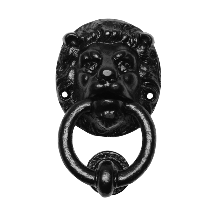 Deurklopper leeuwenkop zwart KP0896