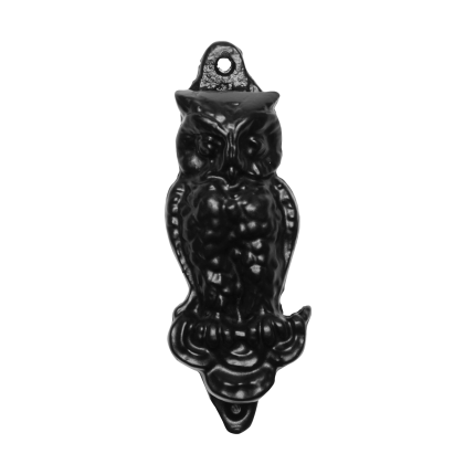Deurklopper uil smeedijzer zwart KP2623