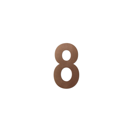 GPF9808.A2 bronze huisnummer 8/ 150mm