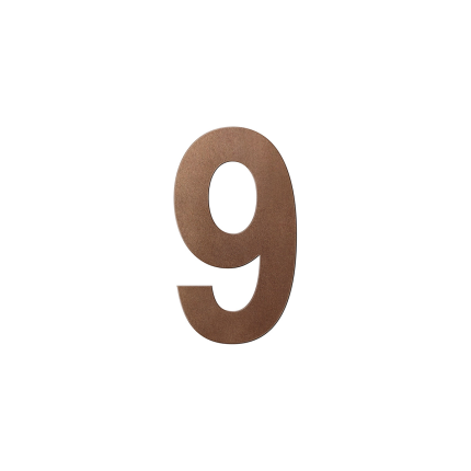 GPF9809.A2 bronze huisnummer 9/ 200mm